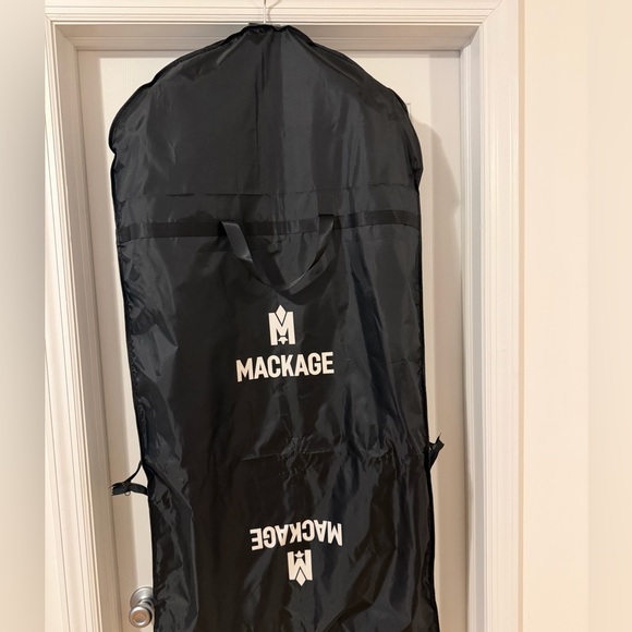 Mackage Black Puffer Jacket with Fur Trim - Picture 6 of 9